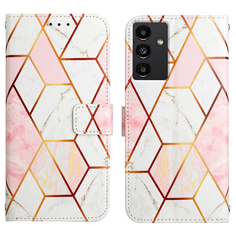 Funda de Cuero Cartera con Soporte Patron de Moda Carcasa YB4 para Samsung Galaxy A34 5G Blanco