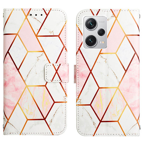 Funda de Cuero Cartera con Soporte Patron de Moda Carcasa YB4 para Xiaomi Redmi Note 12 Explorer Blanco