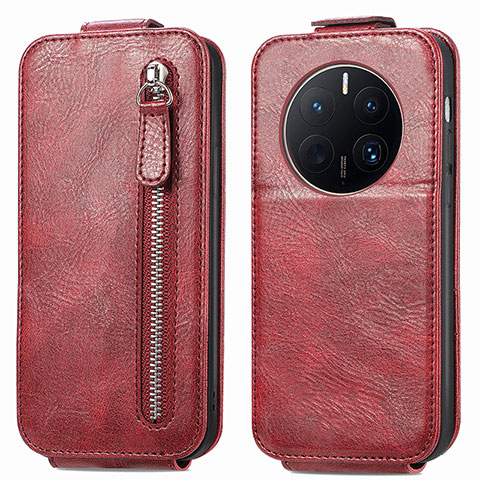 Funda de Cuero Flip para Huawei Mate 50 Pro Rojo