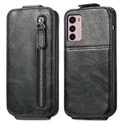 Funda de Cuero Flip para Motorola Moto G42 Negro