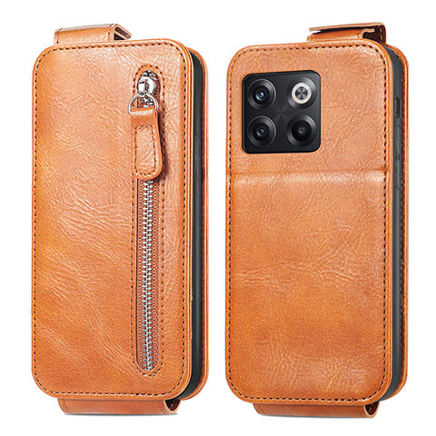 Funda de Cuero Flip para OnePlus 10T 5G Marron