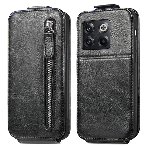 Funda de Cuero Flip para OnePlus 10T 5G Negro