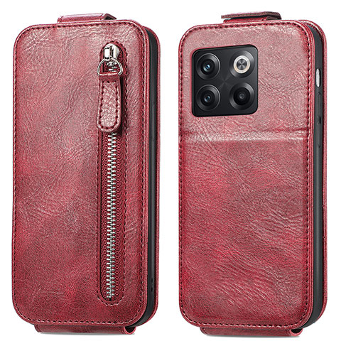 Funda de Cuero Flip para OnePlus Ace Pro 5G Rojo