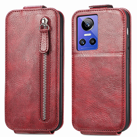 Funda de Cuero Flip para Realme GT Neo3 5G Rojo