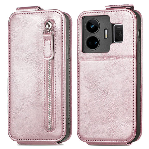 Funda de Cuero Flip para Realme GT Neo5 5G Oro Rosa