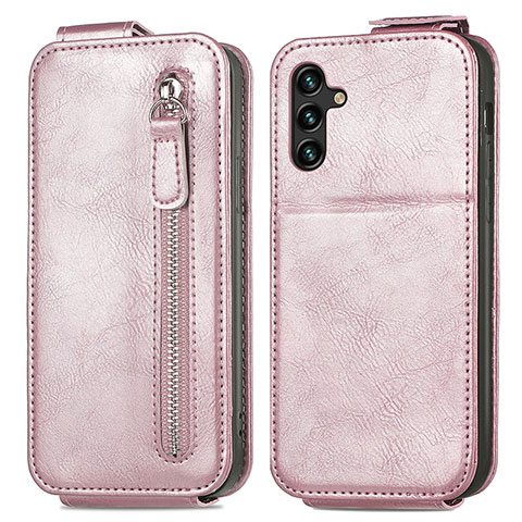 Funda de Cuero Flip para Samsung Galaxy A13 5G Oro Rosa