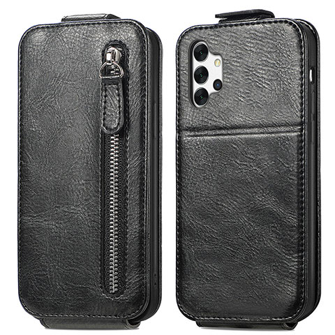 Funda de Cuero Flip para Samsung Galaxy A32 4G Negro