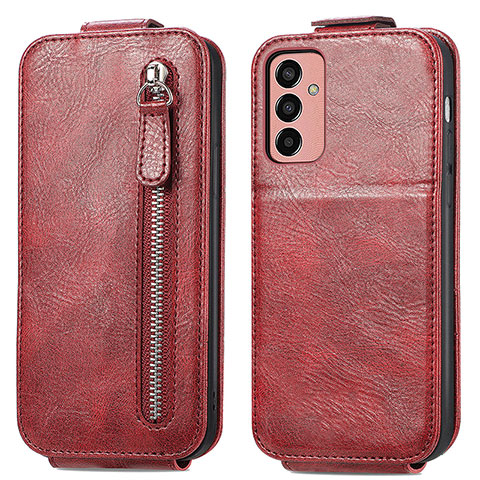 Funda de Cuero Flip para Samsung Galaxy F13 4G Rojo