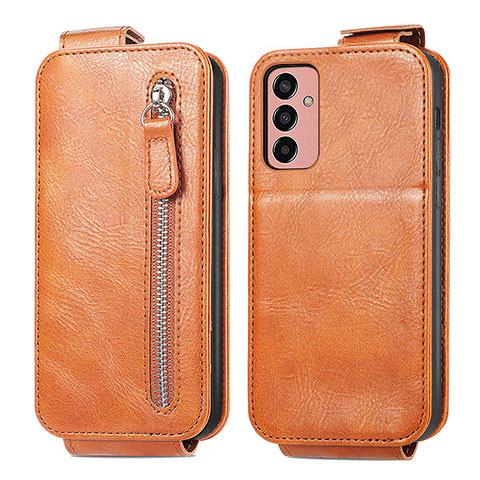 Funda de Cuero Flip para Samsung Galaxy M13 4G Marron