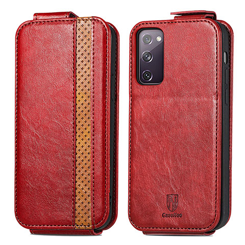 Funda de Cuero Flip para Samsung Galaxy S20 FE (2022) 5G Rojo