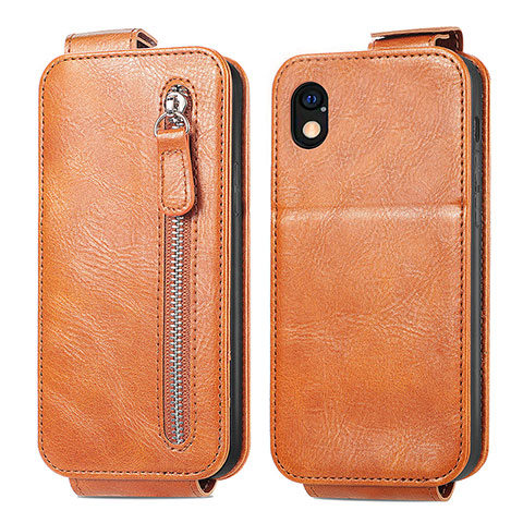 Funda de Cuero Flip para Sony Xperia Ace III SOG08 Marron