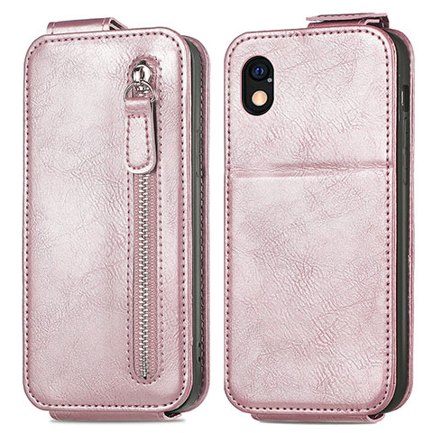 Funda de Cuero Flip para Sony Xperia Ace III SOG08 Oro Rosa