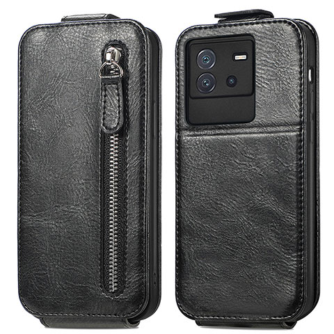 Funda de Cuero Flip para Vivo iQOO Neo6 5G Negro