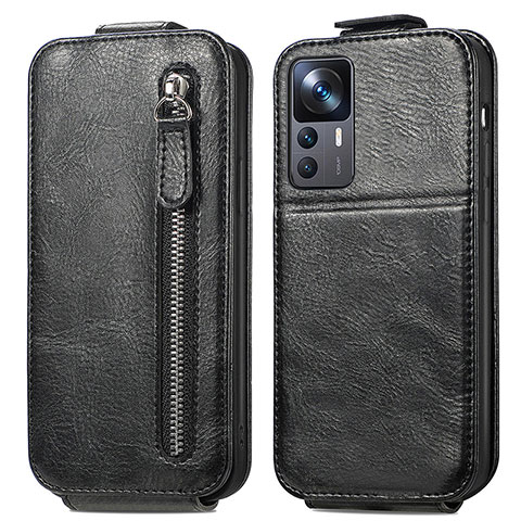 Funda de Cuero Flip para Xiaomi Mi 12T Pro 5G Negro