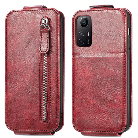 Funda de Cuero Flip para Xiaomi Redmi Note 12S Rojo