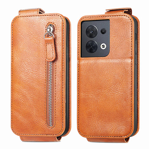 Funda de Cuero Flip para Xiaomi Redmi Note 13 5G Marron