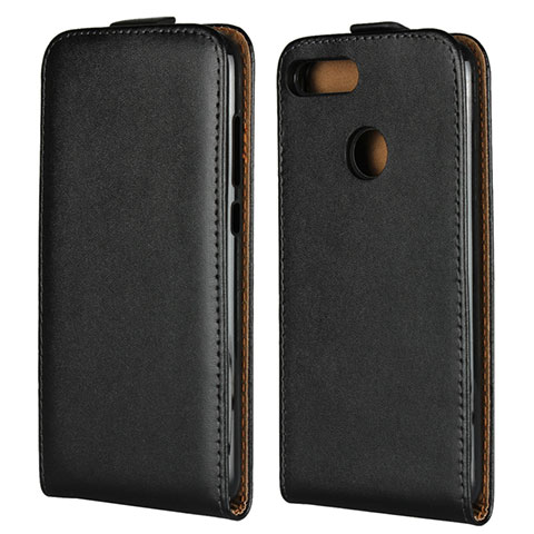 Funda de Cuero Flip V01 para Huawei Honor 9 Lite Negro