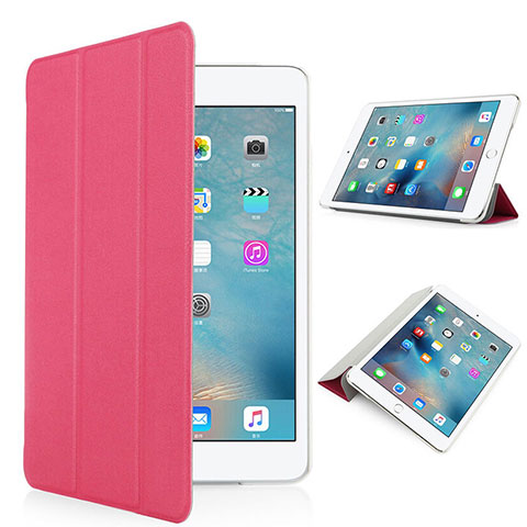 Funda de Cuero Mate con Soporte para Apple iPad Pro 9.7 Rojo