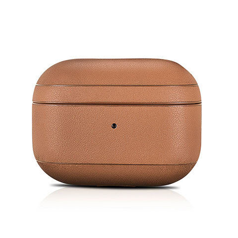 Funda de Cuero para AirPods Pro Carcasa de Carga para Apple AirPods Pro Marron