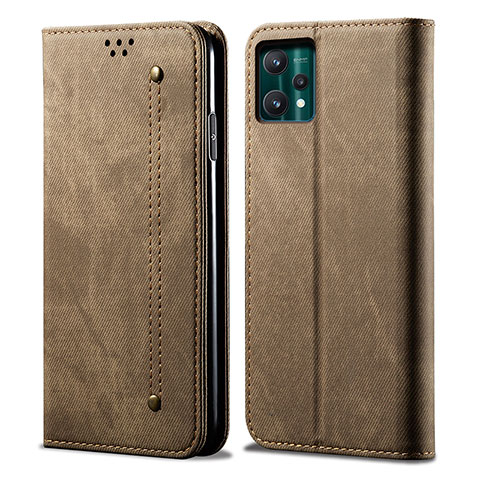 Funda de pano Cartera con Soporte B01S para Realme Narzo 50 Pro 5G Caqui