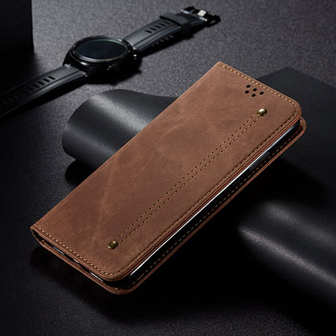 Funda de pano Cartera con Soporte B01S para Realme Q3 Pro 5G Marron