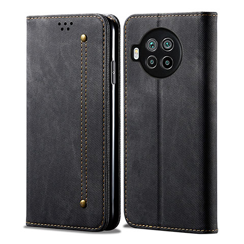 Funda de pano Cartera con Soporte B01S para Xiaomi Mi 10i 5G Negro