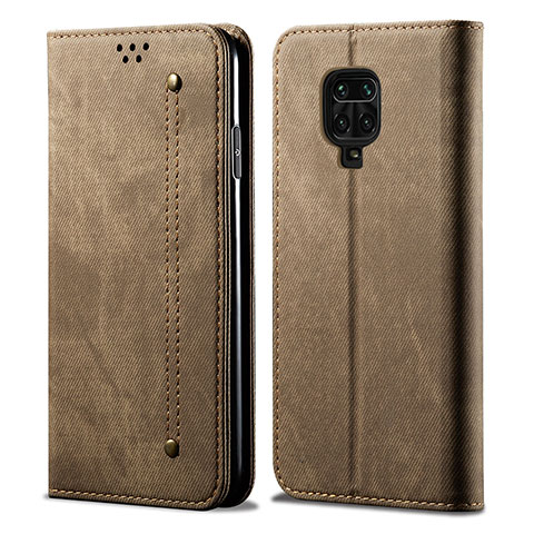 Funda de pano Cartera con Soporte B01S para Xiaomi Poco M2 Pro Caqui