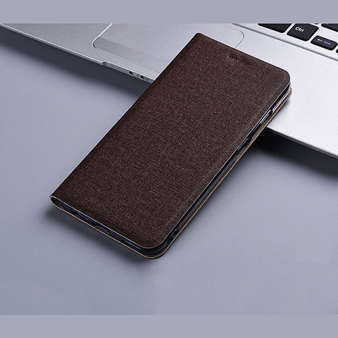 Funda de pano Cartera con Soporte H01 para Apple iPhone 13 Marron