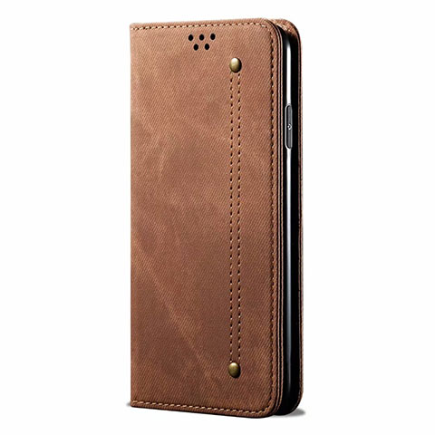 Funda de pano Cartera con Soporte H01 para Oppo A72 Marron