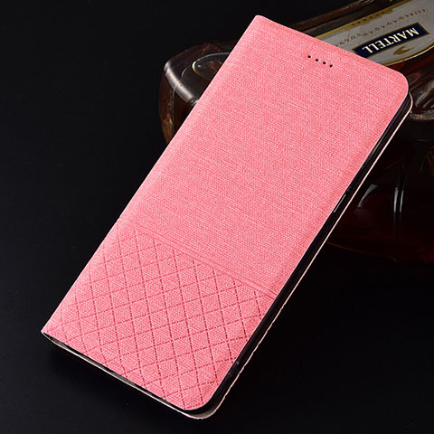 Funda de pano Cartera con Soporte H01 para Oppo K1 Rosa