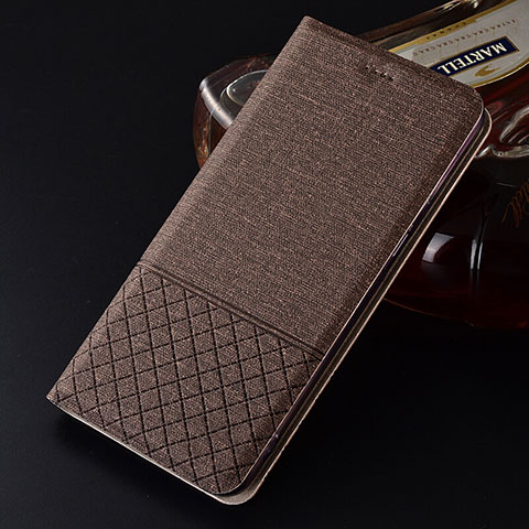 Funda de pano Cartera con Soporte H01 para Oppo R15X Marron