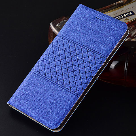 Funda de pano Cartera con Soporte H01 para Oppo R17 Pro Azul