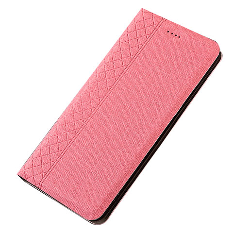 Funda de pano Cartera con Soporte H01 para Samsung Galaxy A70S Rosa