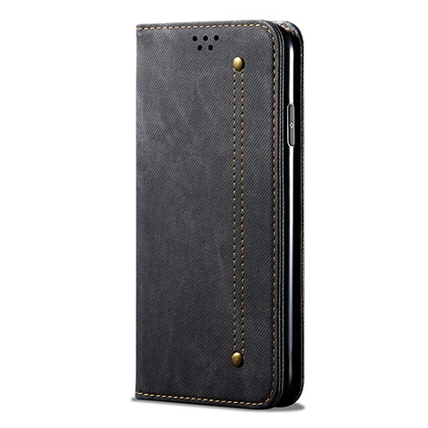 Funda de pano Cartera con Soporte H01 para Vivo Y50 Negro