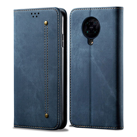 Funda de pano Cartera con Soporte H01 para Xiaomi Redmi K30 Pro Zoom Azul