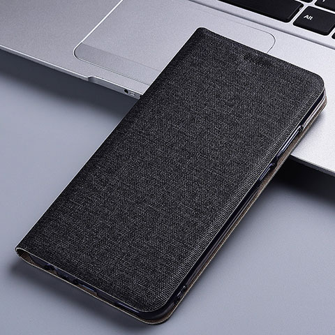 Funda de pano Cartera con Soporte H12P para Asus Zenfone 8 ZS590KS Negro