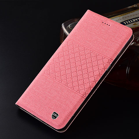 Funda de pano Cartera con Soporte H12P para Motorola Moto G Play (2023) Rosa