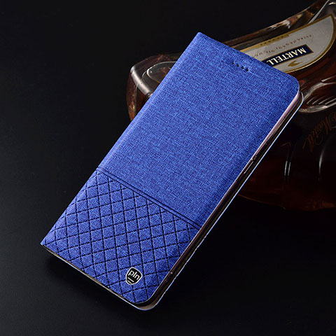 Funda de pano Cartera con Soporte H12P para Realme Narzo 60 Pro 5G Azul