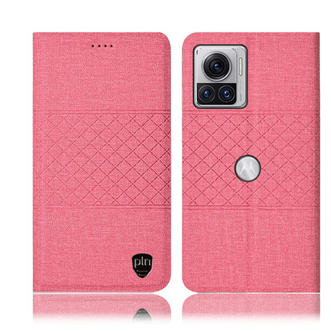 Funda de pano Cartera con Soporte H13P para Motorola Moto Edge 30 Ultra 5G Rosa