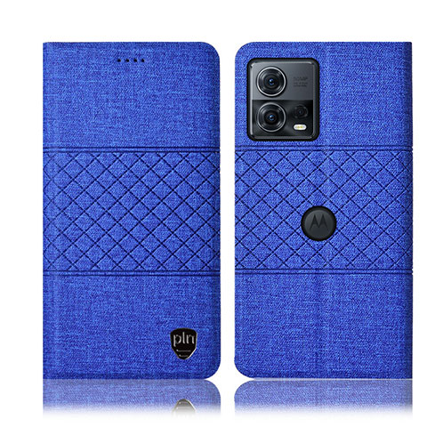 Funda de pano Cartera con Soporte H13P para Motorola Moto Edge S30 Pro 5G Azul