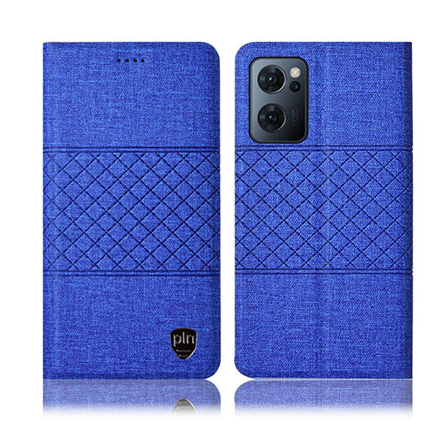 Funda de pano Cartera con Soporte H13P para OnePlus Nord CE 2 5G Azul