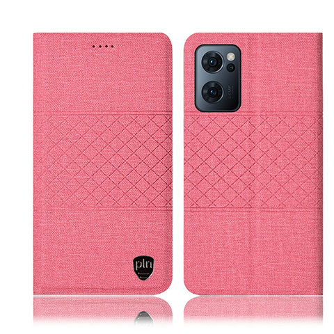 Funda de pano Cartera con Soporte H13P para OnePlus Nord CE 2 5G Rosa