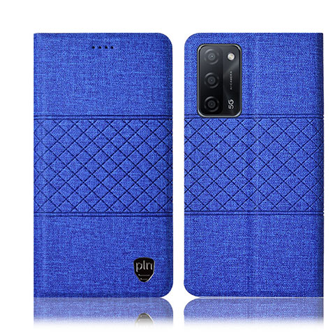 Funda de pano Cartera con Soporte H13P para Oppo A53s 5G Azul