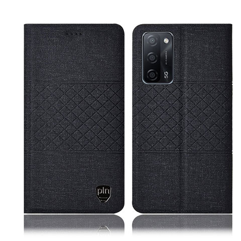 Funda de pano Cartera con Soporte H13P para Oppo A53s 5G Negro