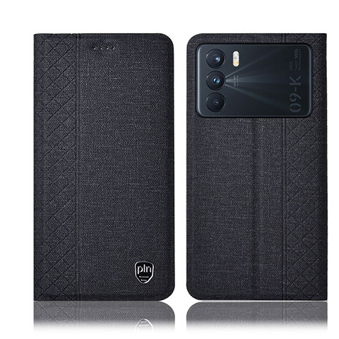 Funda de pano Cartera con Soporte H13P para Oppo K9 Pro 5G Negro