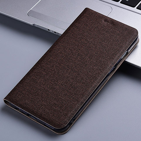 Funda de pano Cartera con Soporte H13P para Realme C20A Marron