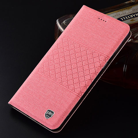 Funda de pano Cartera con Soporte H13P para Samsung Galaxy S21 Ultra 5G Rosa