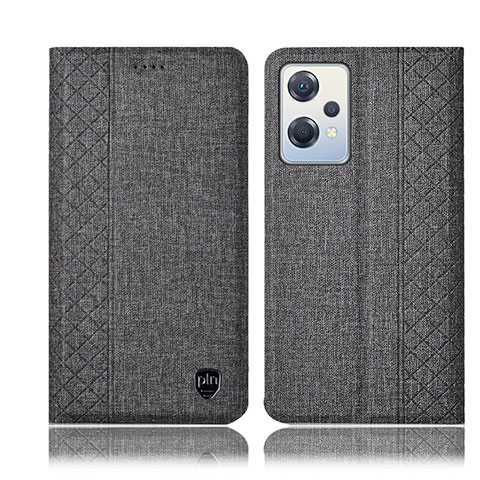 Funda de pano Cartera con Soporte H14P para OnePlus Nord CE 2 Lite 5G Gris