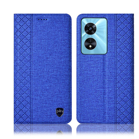 Funda de pano Cartera con Soporte H14P para Oppo A1 Pro 5G Azul