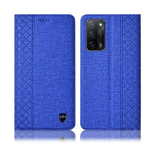 Funda de pano Cartera con Soporte H14P para Oppo A56 5G Azul